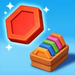 Play Wood Hexa Factory Strategic Color Sorting and Assembly Fun online free